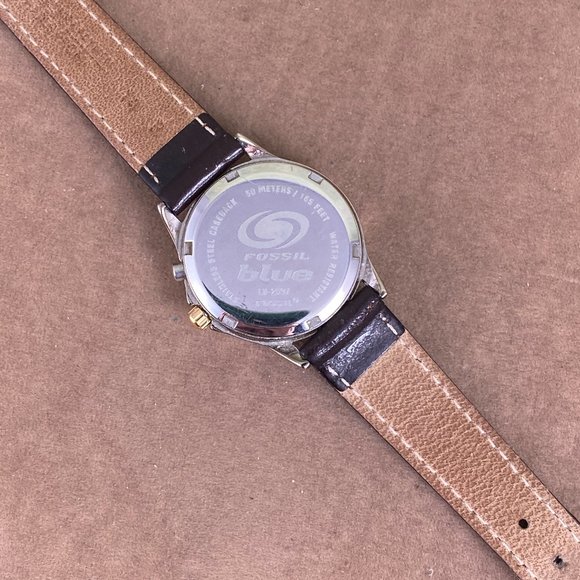 Vintage Fossil Blue Sports Watch Green Watch - Picture 7 of 9